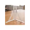 25x20cm - 2 ad. Çelik Beyaz Raf Altı Ayak - Metal Raf Tutucu L Demir Duvar Montaj Destek Aparatı