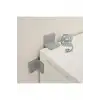 4lü Gri Kapaklı L Demir Gönye Köşe Bağlantı Aparatı 30x25x25mm - Mobilya Dolap Gardırop Sabitleme