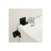 4lü Siyah Dekoratif Gizli L Demir Gönye Köşebent 30x25x25mm- Mobilya Dolap Raf Kitaplık Birleştirme