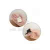 4lü Siyah Dekoratif Gizli L Demir Gönye Köşebent 30x25x25mm- Mobilya Dolap Raf Kitaplık Birleştirme