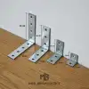 10 ad. L Demir Gönye Köşebent 6x6cm - Mobilya Dolap Raf Masa Köşe Bağlantı Elemanı Sabitleme Aparatı
