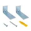 40x50x100 mm - Deprem Güvenliği Dolap Sabitleme Aparatı Seti - Mobilya Portmanto Gardırop Duvara Sabitleyici Aparat