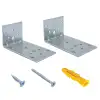 60x50x100 mm - Deprem Güvenliği Dolap Sabitleme Aparatı Seti - Mobilya Portmanto Gardırop Duvara Sabitleyici Aparat