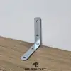 10 ad. L Demir Gönye Köşebent 7x7cm - Mobilya Dolap Raf Köşe Sabitleme Birleştirme Bağlantı Aparatı