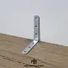 10 ad. L Demir Gönye Köşebent 8x8cm - Mobilya Dolap Raf Köşe Sabitleme Birleştirme Bağlantı Aparatı