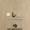 Mr. Bracket 10 ad. Siyah Minik Askı Metal - Portmanto Gardırop Askısı Çanta Eşya Elbise Askılığı
