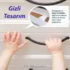 4lü Bebek Çocuk Kilit Gizli Çekmece Dolap Güvenlik Kilidi - Geliştirilmiş Versiyon 3M Yapışkanlı