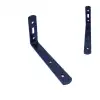 16x60x140 mm - Siyah Çelik Dolap Sabitleme Aparatı - Orta Yük Mobilya Sabitleyici Kit - Duvara Eşya Sabitleme Demiri