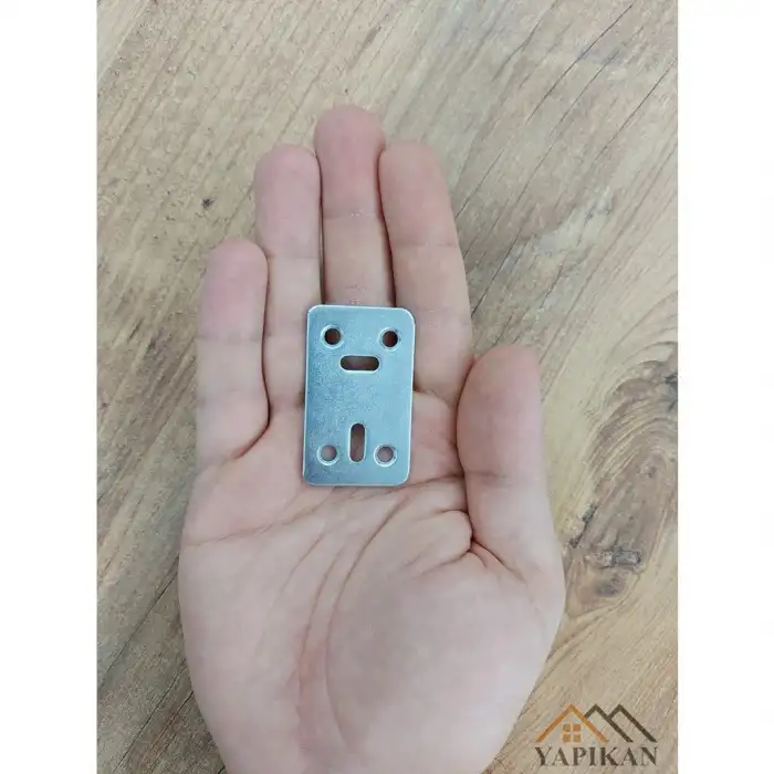 30x50 mm - Düz Gönye Bağlantı Demiri - Düz Köşebent Kenar Köşe Birleştirme Aparatı - (Kod_456)