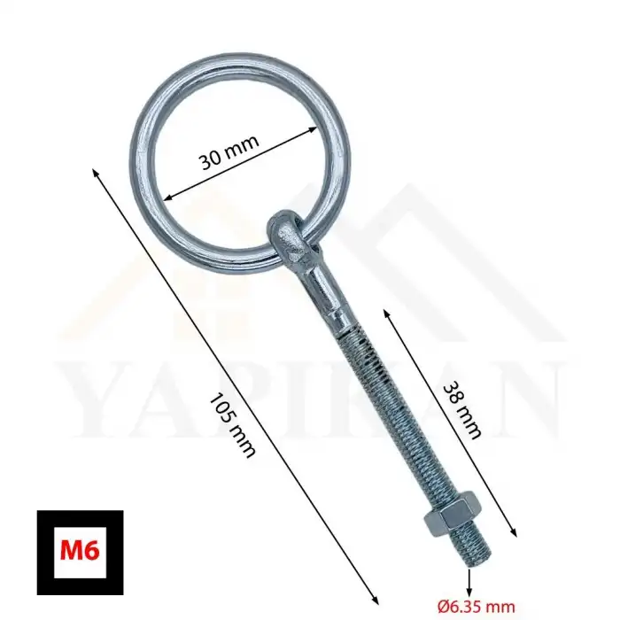 Halkalı Civata 6 mm