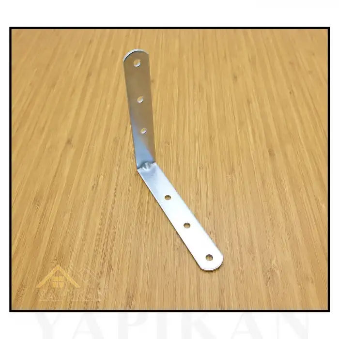 20x120x120 mm - Orta Yük L Demir Gönye Köşebent - Mobilya Dolap Köşe Birleştirme Sabitleme Aparatı - (Kod_617)