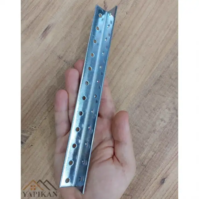 20x20x240 mm - Uzun Kanat Gönye L Demir Köşebent - Mobilya Dolap Gardırop Raf Masa Kitaplık Köşe Birleştirme Köşe Bağlantı Aparatı - (Kod_638)