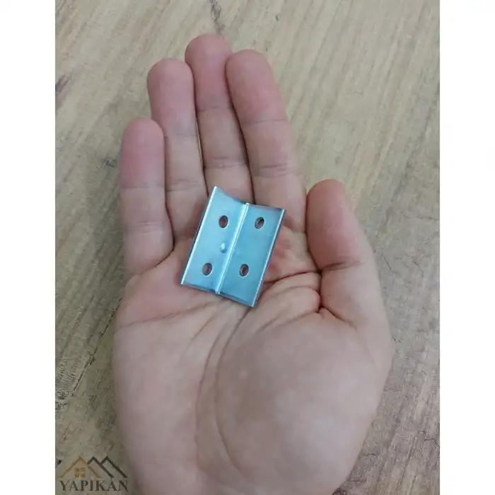 20x20x40 mm - Kanat Gönye L Demir Köşebent - Mobilya Dolap Gardırop Raf Masa Kitaplık Köşe Birleştirme Köşe Bağlantı Aparatı - (Kod_641)