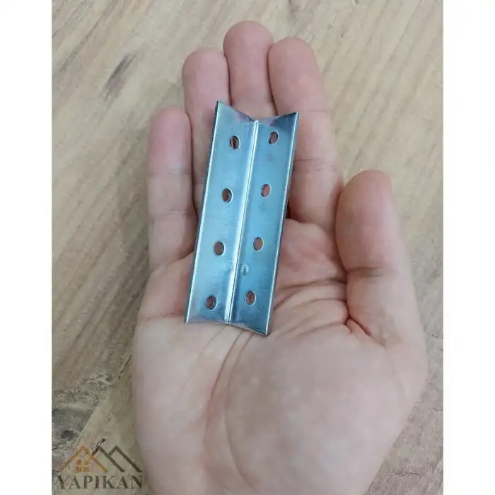 20x20x80 mm - Kanat Gönye L Demir Köşebent - Mobilya Dolap Gardırop Raf Masa Kitaplık Köşe Birleştirme Köşe Bağlantı Aparatı - (Kod_645)