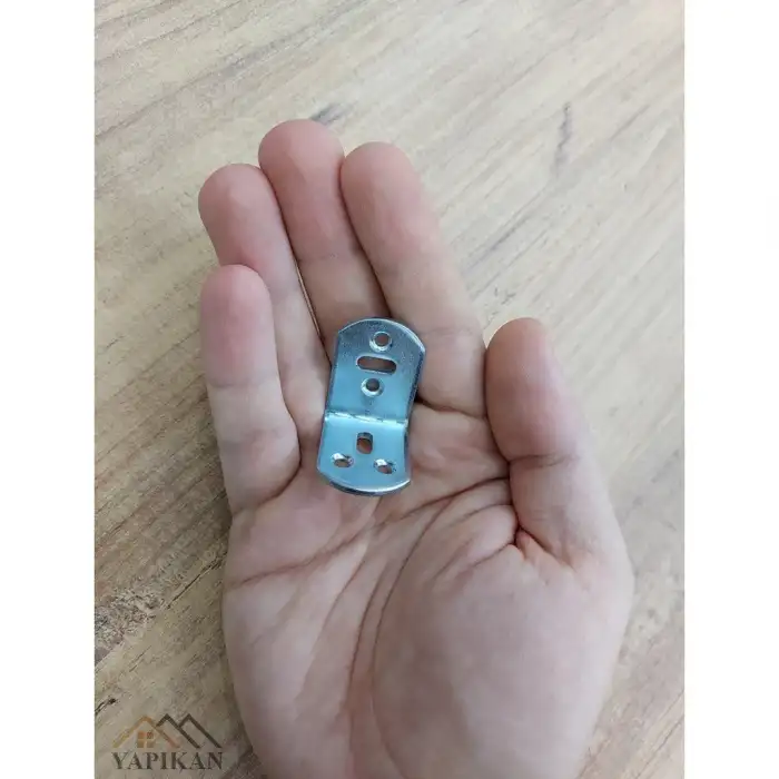 23x30x30 mm - L Demir Gönye Köşebent - Mobilya Dolap Köşe Birleştirme Sabitleme Aparatı - (Kod_628)