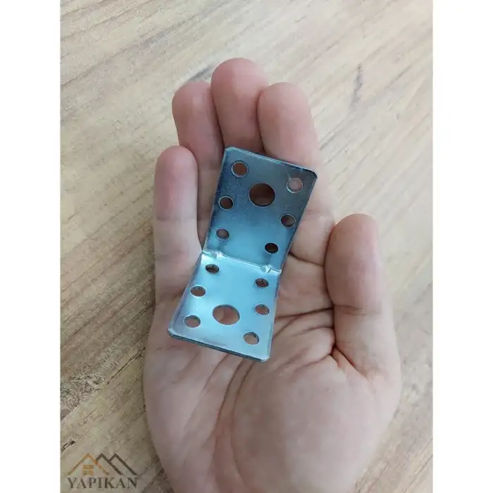35x50x50 mm - L Demir Gönye Köşebent - Mobilya Dolap Köşe Birleştirme Sabitleme Aparatı - (Kod_609)