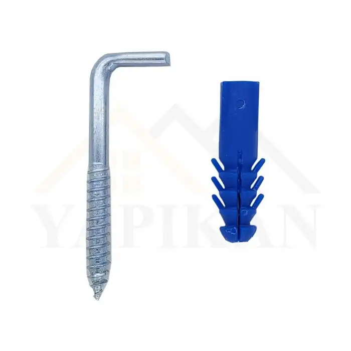 Şofben Çivisi No: 2 - L Kanca Demir - L Montaj Askı Aparatı