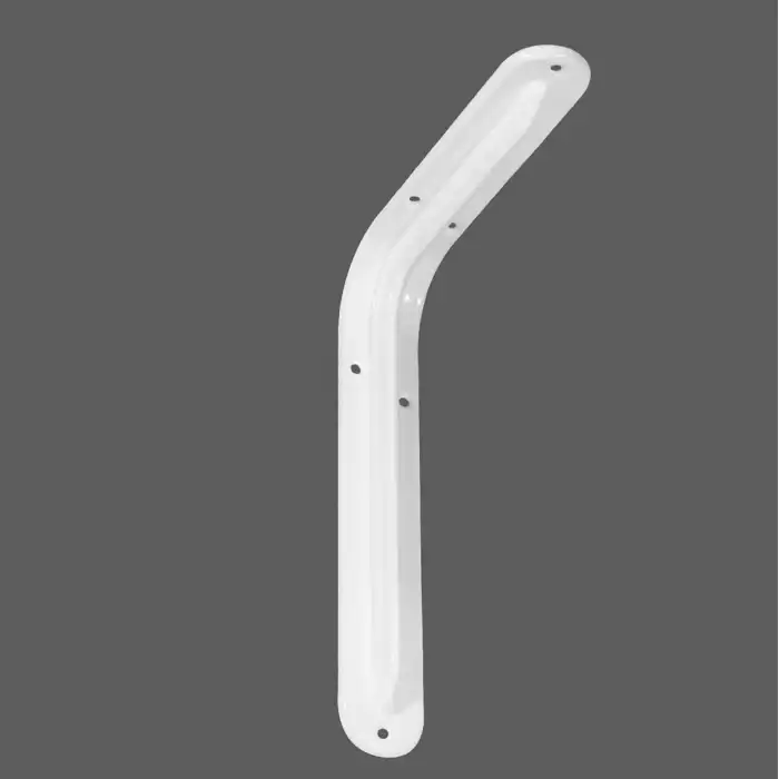 130 x 190 mm - Metal Beyaz Raf Altı Ayak Lüks Tip - Raf Tutucu Duvar Montaj Askı Aparatı - Raf Altı L Demiri Konsol Ayağı