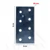 40x80 mm - Düz Gönye Bağlantı Demiri - Düz Köşebent Kenar Köşe Birleştirme Aparatı - (Kod_476)