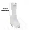 Perde Rayı Korniş L Ayak Plastik - Korniş Duvara Montaj Askı Aparatı - Korniş Tutucu L Ayak - Korniş için L Ayak