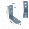 18x45x45 mm - Orta Yük L Demir Gönye Köşebent - Mobilya Dolap Köşe Birleştirme Sabitleme Aparatı - (Kod_605)