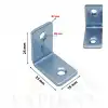 16x25x25 mm - L Demir Gönye Köşebent - Mobilya Dolap Köşe Birleştirme Sabitleme Aparatı - (Kod_601)
