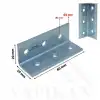 20x20x60 mm - Kanat Gönye L Demir Köşebent - Mobilya Dolap Gardırop Raf Masa Kitaplık Köşe Birleştirme Köşe Bağlantı Aparatı - (Kod_639)