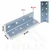 20x20x80 mm - Kanat Gönye L Demir Köşebent - Mobilya Dolap Gardırop Raf Masa Kitaplık Köşe Birleştirme Köşe Bağlantı Aparatı - (Kod_645)