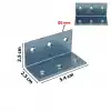 25x25x54 mm - L Demir Gönye Köşebent - Mobilya Dolap Köşe Birleştirme Sabitleme Aparatı - (Kod_642)