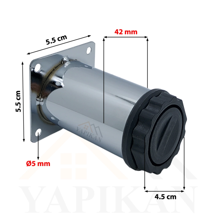 Metal Krom Baza Ayak Lik G Vde Cm Mobilya Dolap Baza Ekyat Koltuk Masa Kanepe Aya