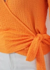 0441 Anvelop Örme Bluz  Turuncu