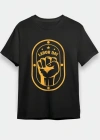 1 ayıs abor Day Emekçi Temalı Baskılı Oversize Bisiklet Yaka Tshirt  iyah