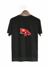 1 ayıs Emek Ve Dayanışma Bayraklı Emekçi Baskılı Bisiklet Yaka Tshirt  iyah