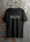 24 Kasım Kimya Öğretmeni Hediyesi Baskılı Bisiklet Yaka Tshirt  Beyaz