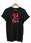 24 Kasım Öğretmenler Günü Öğretmen Hediyesi Baskılı Oversize Tshirt  iyah