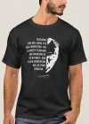 24 Kasım Öğretmenler Günü Temalı Baskılı Bisiklet Yaka Tshirt  iyah