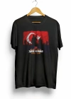 30 Ağustos Zafer Bayramı Atatürk Baskılı Oversize Bisiklet Yaka Tshirt  iyah