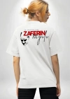 30 Ağustos Zafer Bayramı Atatürk Temalı Oversize Bisiklet Yaka Tshirt  Beyaz