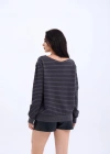 4215 TRİKO ÇİZGİLİ SALAŞ KAZAKANTRASİTSİYAH