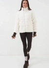 5178 Astarlı Peluş Mont  Beyaz