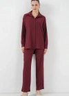 5858 Örme İkili Takım  Bordo