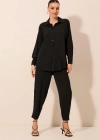 6593 Oversize İkili Takım  Siyah