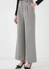 6647 Bol Paça Kumaş Pantolon  Gri