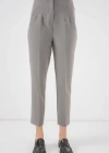 6650 Yüksek Bel Kumaş Pantolon  Gri