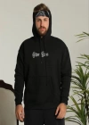 Erkek Kapşonlu weatshirt – Oversize Üç İplik Şardonlu Hoodie, “Other ives” Ön  Arka Baskılı, Kanguru Cepli, Kışlık Rahat Günlük til  iyah