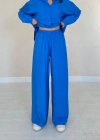 aks Alice Gömlek Ve Bol Kesim Pantolon Takım