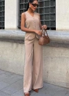 Arkası Bağcıklı Yelek Plazza Pantolon odal Takım 1020208