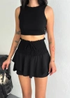 Ayrobin Şortlu Etek  iyah