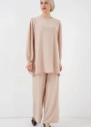 Ayrobin Tunik Pantolon Alt Üst Takım 6712  Krem