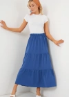 Ayrobin Uzun Etek 8048  İndigo